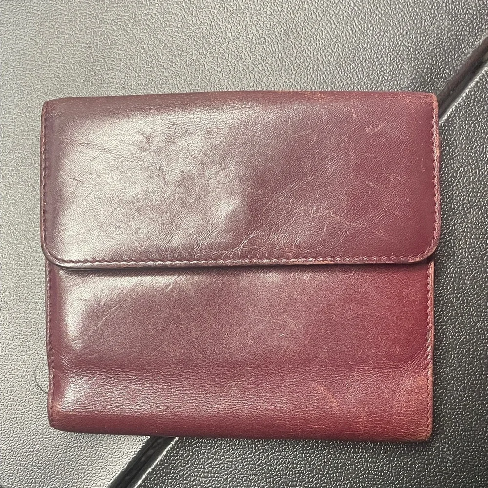 Gucci Maroon Leather Card Holder - Picture 7 of 9